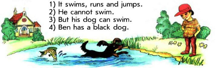 Cannot swim. His Dog Swims. Составь предложение Dog can his Swim. Is his Dog Swim? Перевод. His Dog Swims перевод на русский.